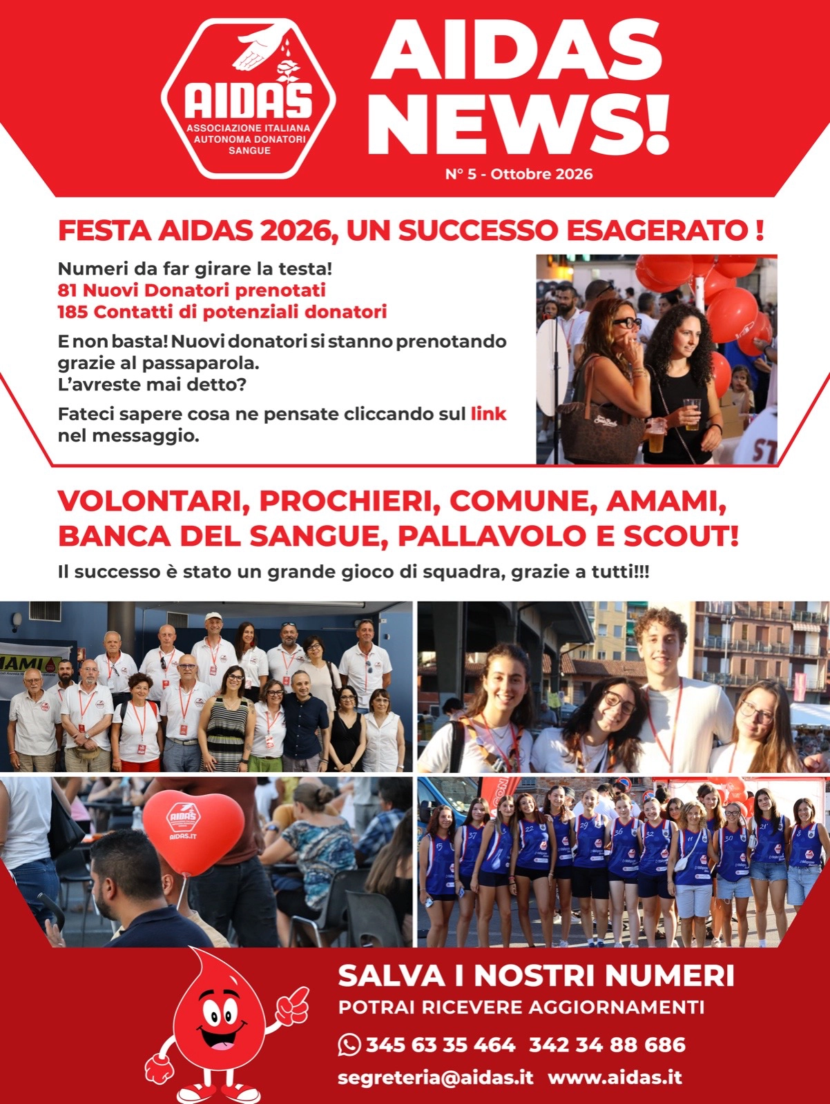 AIDAS News N° 5 - Ottobre 2026 - Festa AIDAS 2026, un successo esagerato!